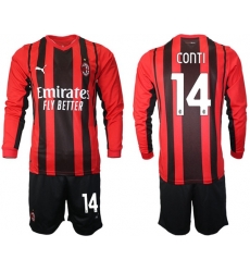 Men AC Milan Long Sleeve Soccer Jerseys 507 Men AC Milan Long Sleeve Soccer Jerseys 507