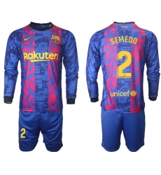 Men Barcelona Long Sleeve Soccer Jerseys 521 Men Barcelona Long Sleeve Soccer Jerseys 521