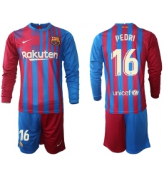 Men Barcelona Long Sleeve Soccer Jerseys 569 Men Barcelona Long Sleeve Soccer Jerseys 569