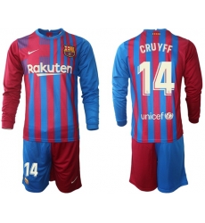Men Barcelona Long Sleeve Soccer Jerseys 570 Men Barcelona Long Sleeve Soccer Jerseys 570