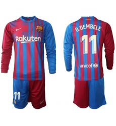 Men Barcelona Long Sleeve Soccer Jerseys 574 Men Barcelona Long Sleeve Soccer Jerseys 574