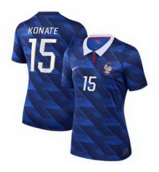 Women 15Ibrahima Konate France Jersey   3