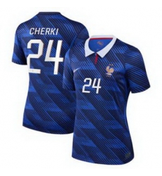 Women 24Rayan Cherki France Jersey   3