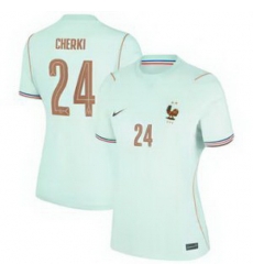 Women 24Rayan Cherki France Jersey   4