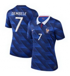 Women 7Ousmane Dembele France Jersey   3
