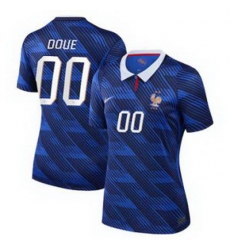 Women Women 00 Custom France Jersey   3