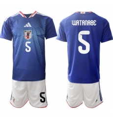 Men Japan 2026 Soccer Jerseys Blue #5 Tsuyoshi Watanabe Men Japan 2026 Soccer Jerseys Blue #5 Tsuyoshi Watanabe