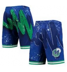 Men Dallas Mavericks Blue Green NBA Shorts Men Dallas Mavericks Blue Green NBA Shorts