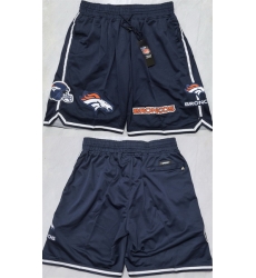 Men Denver Broncos Navy Shorts Men Denver Broncos Navy Shorts