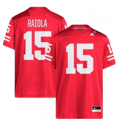 Men Dylan Raiola Nebraska Huskers #15 adidas Stitched Football Player Jersey Men Dylan Raiola Nebraska Huskers #15 adidas Stitched Football Player Jersey