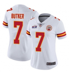 Nike Chiefs 7 Harrison Butker White Women Bound Stitched NFL Vapor Untouchable Limited 2024 Super Bowl LVIII Jersey Nike Chiefs 7 Harrison Butker White Women Bound Stitched NFL Vapor Untouchable Limited 2024 Super Bowl LVIII Jersey
