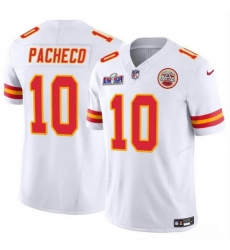 Youth Kansas City Chiefs 10 Isiah Pacheco White 2023 F U S E Vapor Untouchable Limited Stitched 2024 Super Bowl LVIII Jersey Youth Kansas City Chiefs 10 Isiah Pacheco White 2023 F U S E Vapor Untouchable Limited Stitched 2024 Super Bowl LVIII Jersey
