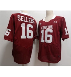 North Carolina State #16 LaNorris Sellers Red Stitched NCAA Football Jersey North Carolina State #16 LaNorris Sellers Red Stitched NCAA Football Jersey