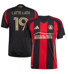 Men's Atlanta United FC Emmanuel Latte Lath adidas Black 2025 The Connector Replica Player Jersey Men's Atlanta United FC Emmanuel Latte Lath adidas Black 2025 The Connector Replica Player Jersey