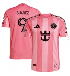 Men's Inter Miami CF Luis Suárez adidas Light Pink 2025 Euforia Authentic Player Jersey Men's Inter Miami CF Luis Suárez adidas Light Pink 2025 Euforia Authentic Player Jersey