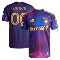 Mens LA Galaxy adidas Navy 2025 RIZON Authentic Custom Jersey