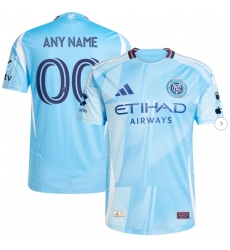 Men's New York City FC adidas Light Blue 2025 The Excelsior Kit Authentic Custom Jersey Men's New York City FC adidas Light Blue 2025 The Excelsior Kit Authentic Custom Jersey