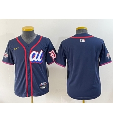 Youth American League Detroit Tigers Blank Navy 2025 All Star Edition Limited Stitched Baseball Jersey Youth American League Detroit Tigers Blank Navy 2025 All Star Edition Limited Stitched Baseball Jersey