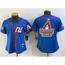 Youth National League Arizona Diamondbacks Team Big Logo Blue 2025 All Star Edition Limited Stitched Baseball Jersey