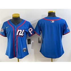 Youth National League Pittsburgh Pirates Blank Blue 2025 All Star Edition Limited Stitched Baseball Jersey