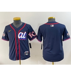 Women American League Kansas City Royals Blank Navy 2025 All Star Edition Limited Stitched Baseball Jersey Women American League Kansas City Royals Blank Navy 2025 All Star Edition Limited Stitched Baseball Jersey