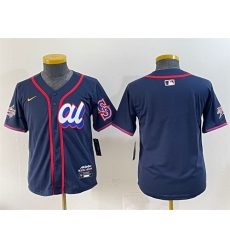 Women American League Seattle Mariners Blank Navy 2025 All Star Edition Limited Stitched Baseball Jersey Women American League Seattle Mariners Blank Navy 2025 All Star Edition Limited Stitched Baseball Jersey