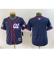 Women American League Toronto Blue Jays Blank Navy 2025 All Star Edition Limited Stitched Baseball Jersey Women American League Toronto Blue Jays Blank Navy 2025 All Star Edition Limited Stitched Baseball Jersey