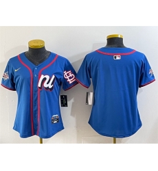 Women National League St Louis Cardinals Blank Blue 2025 All Star Edition Limited Stitched Baseball Jersey Women National League St Louis Cardinals Blank Blue 2025 All Star Edition Limited Stitched Baseball Jersey
