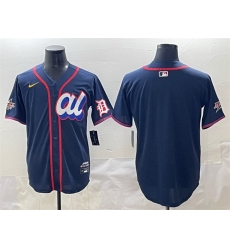 Men American League Detroit Tigers Blank Navy 2025 All Star Edition Limited Stitched Baseball Jersey Men American League Detroit Tigers Blank Navy 2025 All Star Edition Limited Stitched Baseball Jersey