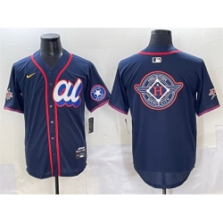 Men American League Houston Astros Team Big Logo Navy 2025 All Star Edition Limited Stitched Baseball Jersey 004