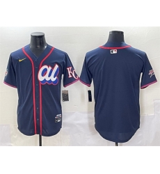 Men American League Kansas City Royals Blank Navy 2025 All Star Edition Limited Stitched Baseball Jersey Men American League Kansas City Royals Blank Navy 2025 All Star Edition Limited Stitched Baseball Jersey