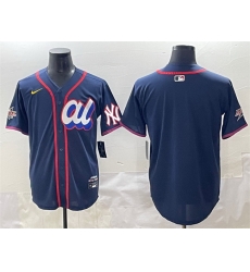 Men American League New York Yankees Blank Navy 2025 All Star Edition Limited Stitched Baseball Jersey Men American League New York Yankees Blank Navy 2025 All Star Edition Limited Stitched Baseball Jersey