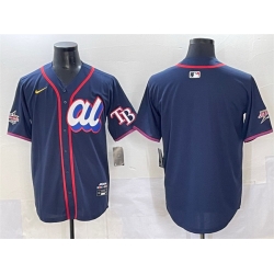 Men American League Tampa Bay Rays Blank Navy 2025 All Star Edition Limited Stitched Baseball Jersey