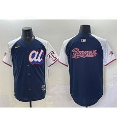 Men American League Texas Rangers Team Big Logo Navy Alternate 2025 All Star Edition Limited Stitched Baseball Jersey Men American League Texas Rangers Team Big Logo Navy Alternate 2025 All Star Edition Limited Stitched Baseball Jersey