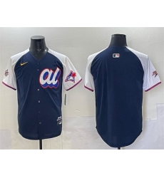 Men American League Toronto Blue Jays Blank Navy Alternate 2025 All Star Edition Limited Stitched Baseball Jersey Men American League Toronto Blue Jays Blank Navy Alternate 2025 All Star Edition Limited Stitched Baseball Jersey