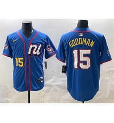 Men National League 15 Hunter Goodman Blue 2025 All Star Edition Limited Stitched Baseball Jersey Men National League 15 Hunter Goodman Blue 2025 All Star Edition Limited Stitched Baseball Jersey
