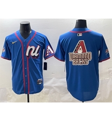 Men National League Arizona Diamondbacks Team Big Logo Blue 2025 All Star Edition Limited Stitched Baseball Jersey 001 Men National League Arizona Diamondbacks Team Big Logo Blue 2025 All Star Edition Limited Stitched Baseball Jersey 001
