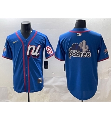 Men National League San Diego Padres Team Big Logo Blue 2025 All Star Edition Limited Stitched Baseball Jersey 002 Men National League San Diego Padres Team Big Logo Blue 2025 All Star Edition Limited Stitched Baseball Jersey 002