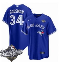 Men Toronto Blue Jays 34 Kevin Gausman Royal Cool Base Stitched Baseball Jersey Men Toronto Blue Jays 34 Kevin Gausman Royal Cool Base Stitched Baseball Jersey