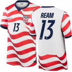 Men 13 Tim Ream USMNT 2026 Home Stadium Replica Jersey 1
