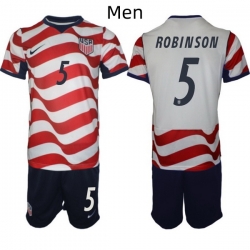 USA FIFA World Cup 2026 Soccer Red Home Jersey Antonee Robinson #5