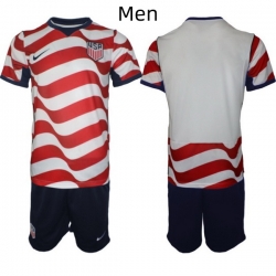 USA FIFA World Cup 2026 Soccer Red Home Jersey Blank