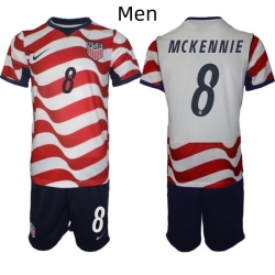 USA FIFA World Cup 2026 Soccer Red Home Jersey Weston McKennie #8