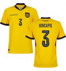 Women 3 Ecuador Piero Hincapie Away Replica Jersey 1 Women 3 Ecuador Piero Hincapie Away Replica Jersey 1