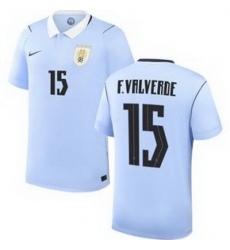 Youth 15 Uruguay Federico Valverde Away Replica Jersey World   1