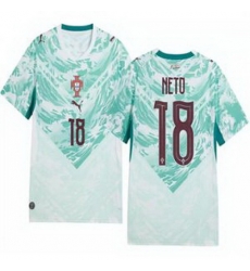 Youth 18 Portugal Replica Pedro Neto Long Sleeve Away Jersey   1