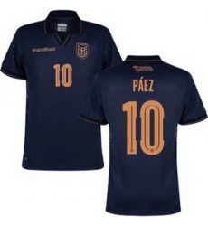 Men 10 Ecuador Kendry Paez Away Replica Jersey 2 Men 10 Ecuador Kendry Paez Away Replica Jersey 2