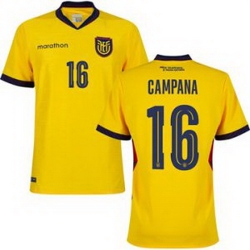 Men 16 Ecuador Leonardo Campana Away Replica Jersey   1